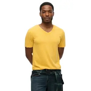 T-shirt melange e collo a V Superdry image-1