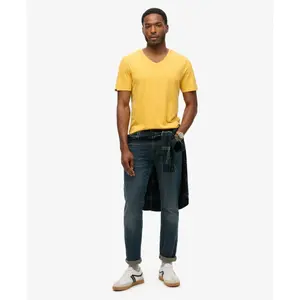 T-shirt melange e collo a V Superdry image-2