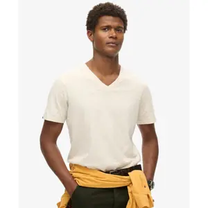 T-shirt melange e collo a V Superdry image-1