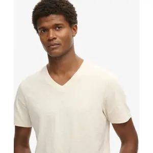 T-shirt melange e collo a V Superdry image-4