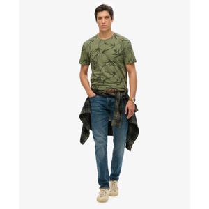 Überfärbtes bedrucktes T-Shirt Superdry Vintage image-2