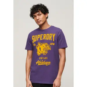 T-shirt com padrão Superdry Track And Field Athletic image-1