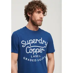 T-Shirt Superdry Copper Label Script image-2