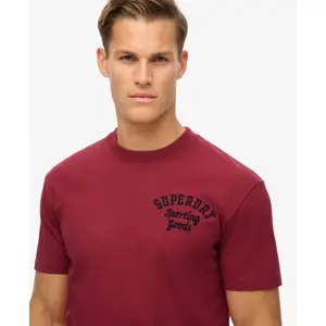 Camiseta con logo bordado Superdry Superstate Athletic image-4