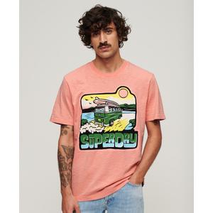 Großes T-Shirt mit Neonmuster Superdry Travel image-2