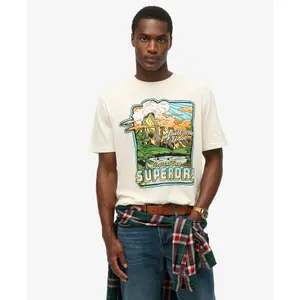 Großes T-Shirt mit Neonmuster Superdry Travel image-2