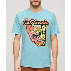 Großes T-Shirt mit Neonmuster Superdry Travel image-3