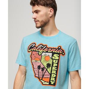Großes T-Shirt mit Neonmuster Superdry Travel image-4