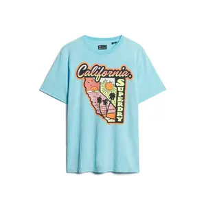 Großes T-Shirt mit Neonmuster Superdry Travel image-0