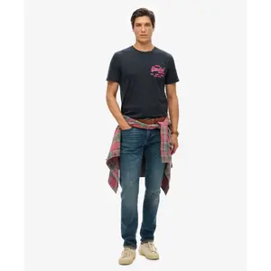 Maglietta con logo fluorescente Superdry Vintage image-2