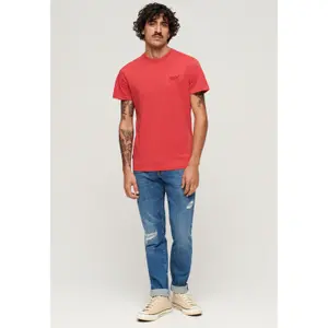 Besticktes T-Shirt mit Logo aus Bio-Baumwolle Superdry Essential image-1