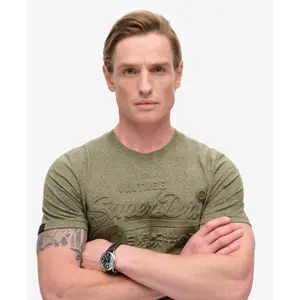 Textured print T-shirt Superdry image-4