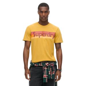 Retro stribet T-shirt med logo Superdry image-1