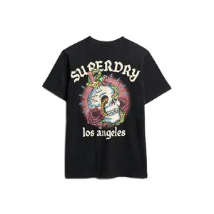 Oversized T-shirt met tattoo dessin voor vrouwen Superdry image-1