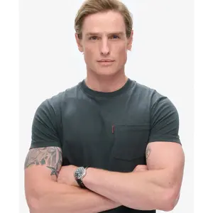 Washed pocket T-shirt Superdry Essential image-4