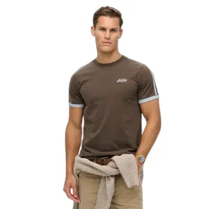 Gestreiftes Retro-T-Shirt Superdry Essential Logo image-1