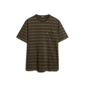 T-shirt texturé à poche et rayures Superdry image-0