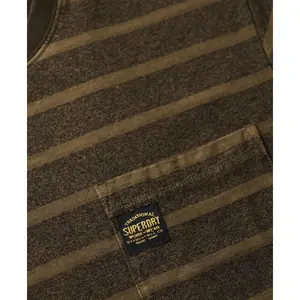 T-shirt texturé à poche et rayures Superdry image-5