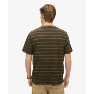 T-shirt texturé à poche et rayures Superdry image-3