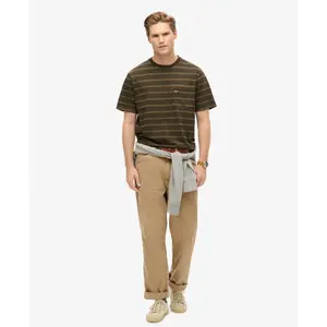 T-shirt texturé à poche et rayures Superdry image-2