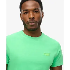 Camiseta fluo con logo bordado Superdry Essential image-4