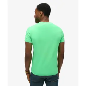 Camiseta fluo con logo bordado Superdry Essential image-3