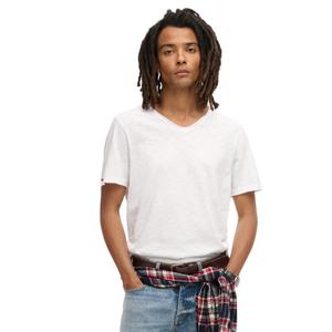 T-Shirt mit V-Ausschnitt und offenen Kanten Superdry image-1