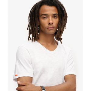 T-Shirt mit V-Ausschnitt und offenen Kanten Superdry image-4