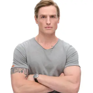 T-Shirt mit V-Ausschnitt und offenen Kanten Superdry image-4