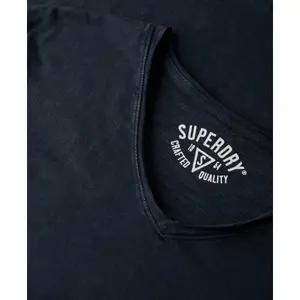 T-Shirt mit V-Ausschnitt und offenen Kanten Superdry image-5