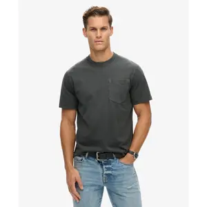 T-shirt à poche surpiqûres contrastées Superdry image-1