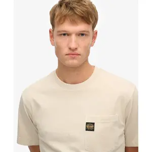 T-shirt à poche surpiqûres contrastées Superdry image-3