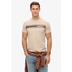 Striped casual T-shirt with logo Superdry Venue image-1