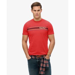 Striped casual T-shirt with logo Superdry Venue image-1