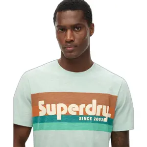 Camiseta informal de rayas Superdry image-4