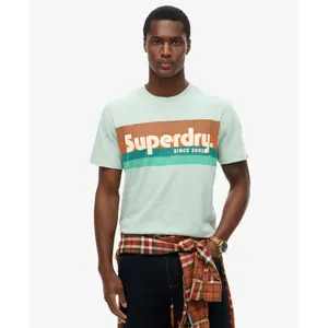 Camiseta informal de rayas Superdry image-1