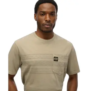 T-Shirt mit Brusttasche und gestreift Superdry image-3