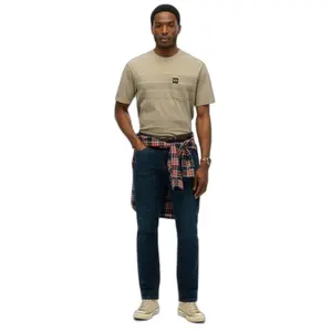 T-Shirt mit Brusttasche und gestreift Superdry image-0