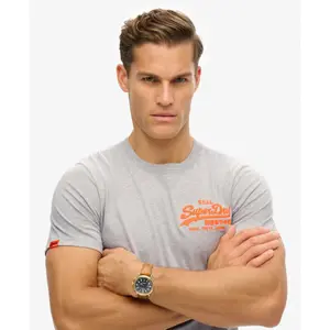 Casual T-shirt with embroidered logo Superdry Vintage image-4