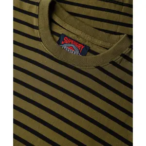 T-shirt às riscas Superdry Merchant image-1
