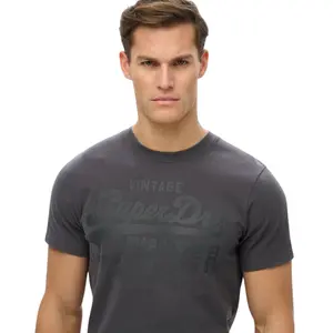 Tone-on-tone T-shirt Superdry Vintage Logo image-3