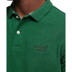 Camisa pólo de algodão orgânico Superdry image-3