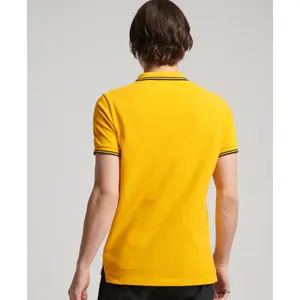 Polo de algodón orgánico con ribetes Superdry image-2