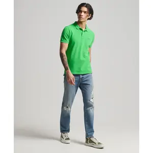 Polo en coton bio Superdry Vintage Destroy image-1