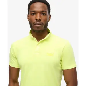 Jersey polo shirt Superdry Essential Logo Neon image-4