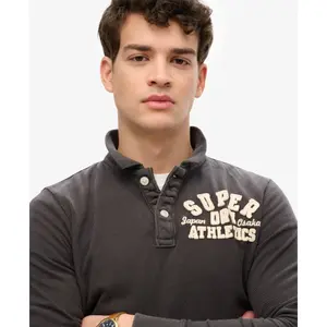 Langärmeliges Polo-Shirt Superdry Vintage Athletic image-3