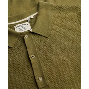 Polo em malha texturizada Superdry image-1