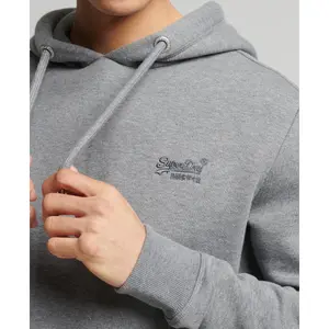 Camisola com capuz e logótipo bordado em algodão orgânico Superdry Vintage image-2