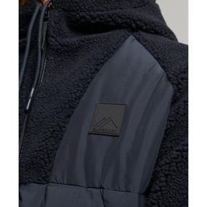 Felpa con cappuccio in pile con zip Superdry Mountain Hybrid image-3