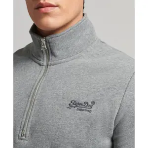 Sweatshirt en coton bio zippé Superdry Essential Logo image-3